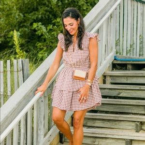 Julie brown gingham dress